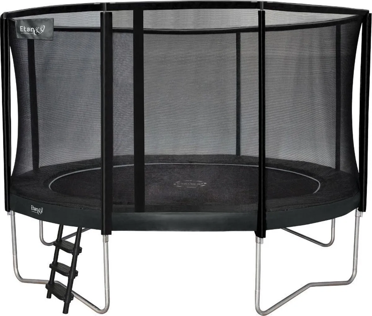 Trampoline Etan Premium Gold Combi set - Ø427 cm - inc. Veiligheidsnet - Grijs - Rond speelgoed