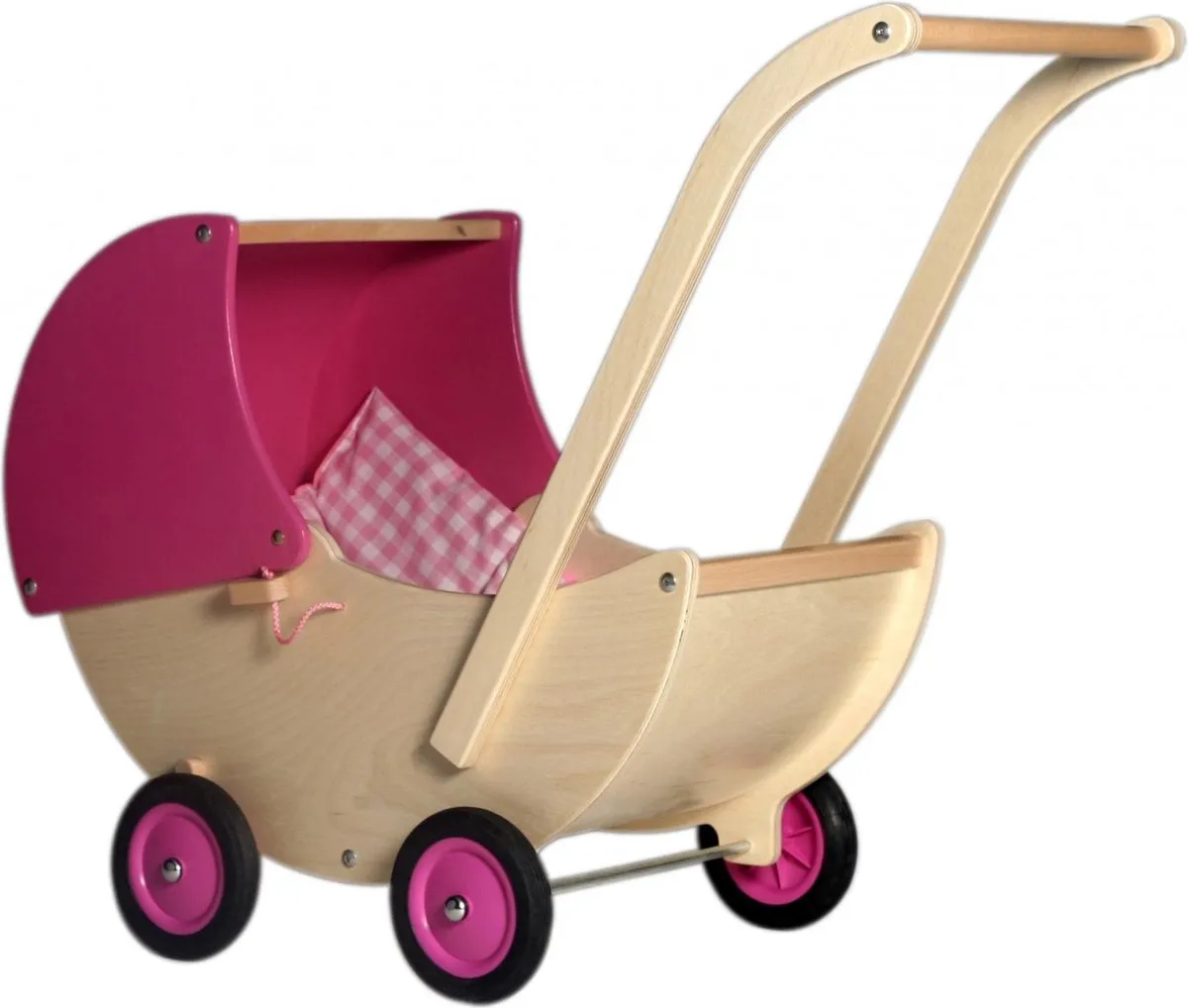 Van Dijk Toys Poppenwagen Hout 57 Cm Roze speelgoed