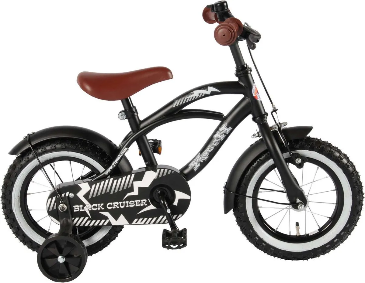 Volare Black Cruiser Kinderfiets - Jongens - 12 inch - Zwart speelgoed