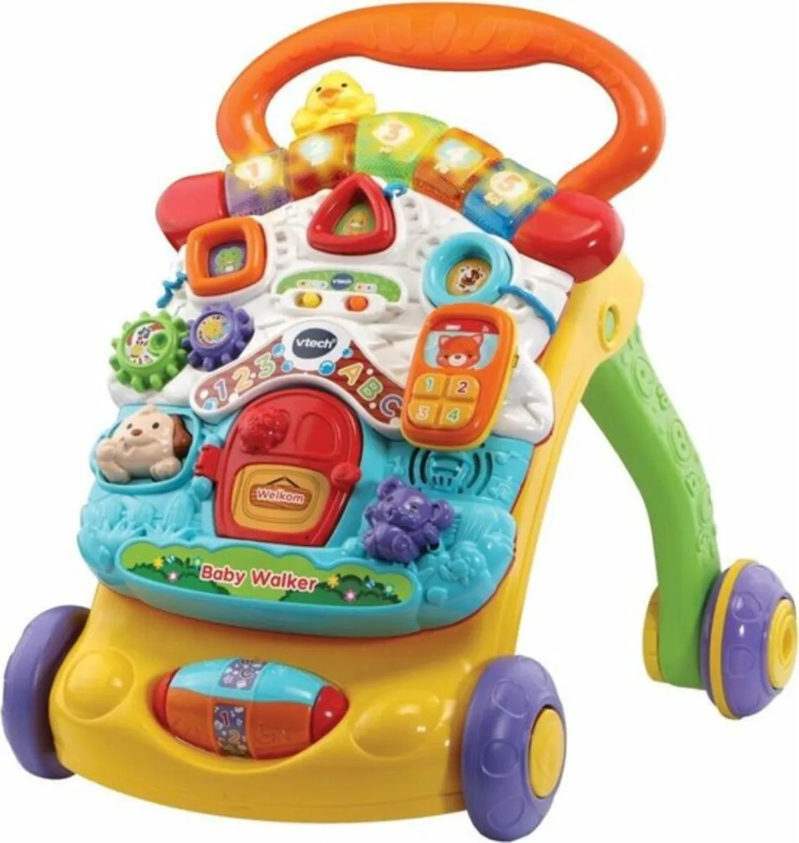 VTech 2 in 1 Baby Walker - Educatief Babyspeelgoed - Loopwagen met licht speelgoed