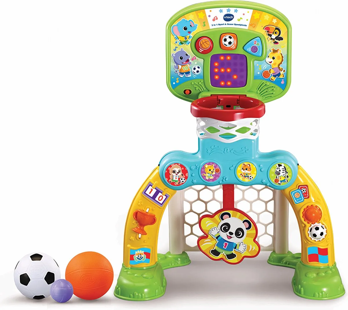 VTech 3 in 1 Sport & Scoor Speelplaats - Cadeau - Educatief Speelgoed - Sport- en Speelplezier - 12 tot 36 maanden speelgoed