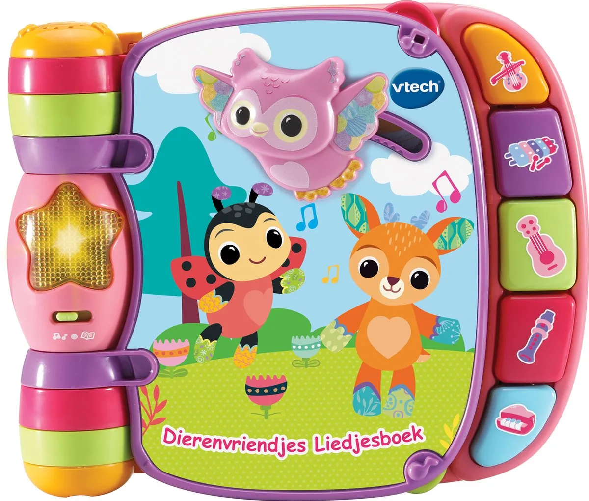 VTech Baby Dierenvriendjes Liedjesboek - Interactief Speelgoed - 3 tot 36 Maanden - Roze speelgoed