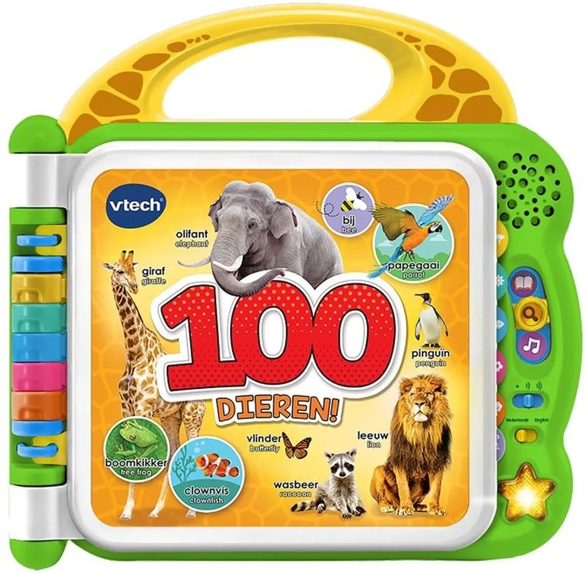 VTech Baby Mijn Eerste 100 Woordjes Dieren - Educatief Babyspeelgoed - 1.5 tot 4 Jaar speelgoed