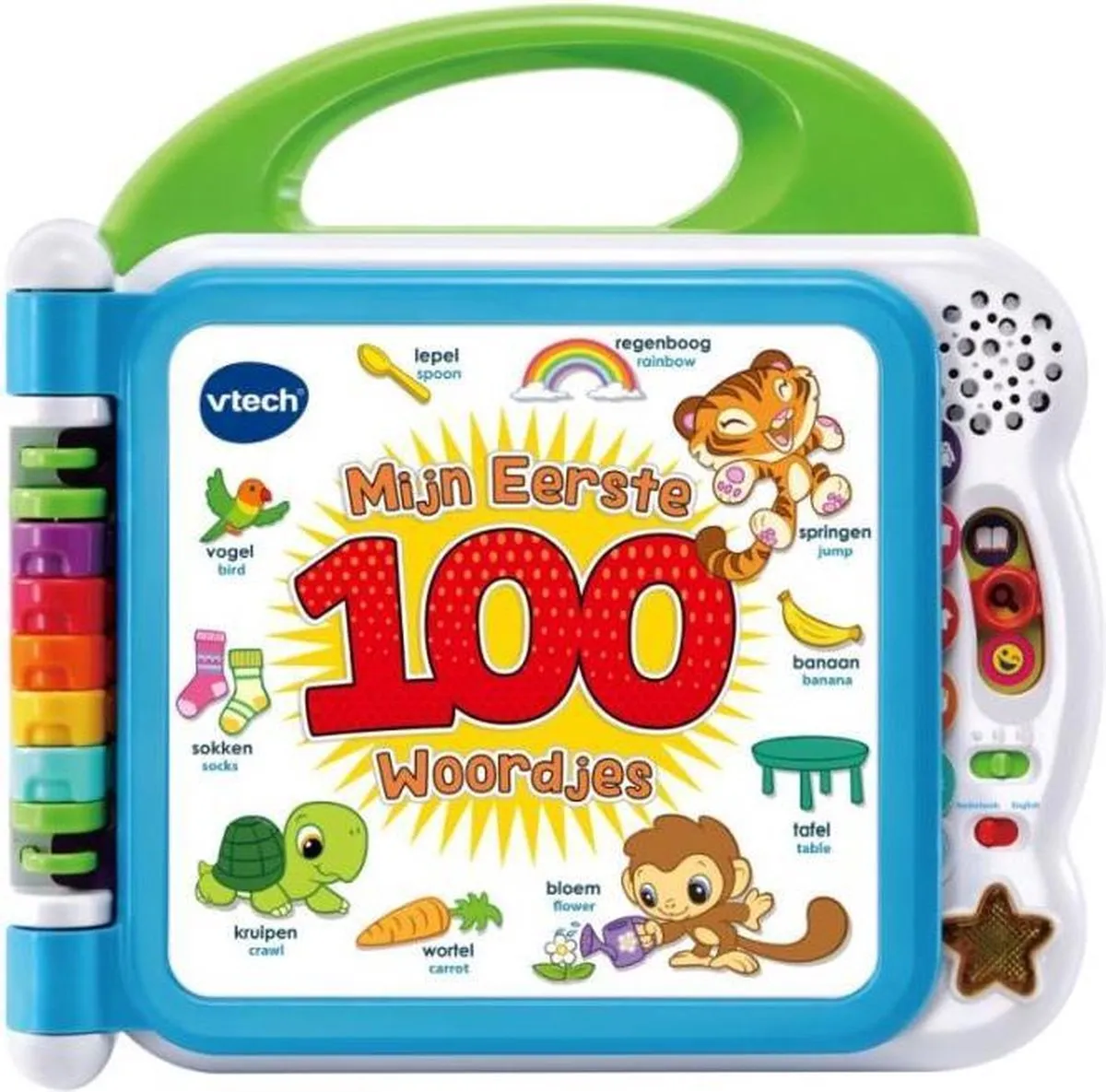 VTech Baby Mijn Eerste 100 Woordjes - NL/EN - Educatief Babyspeelgoed - 1.5 tot 4 Jaar speelgoed