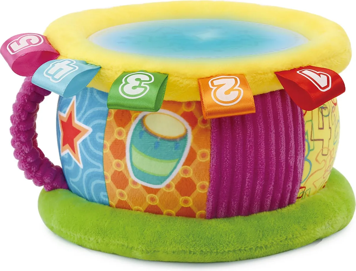VTech Baby Pluchen Lichtjestrommel - Educatief Babyspeelgoed - 6 tot 36 Maanden speelgoed