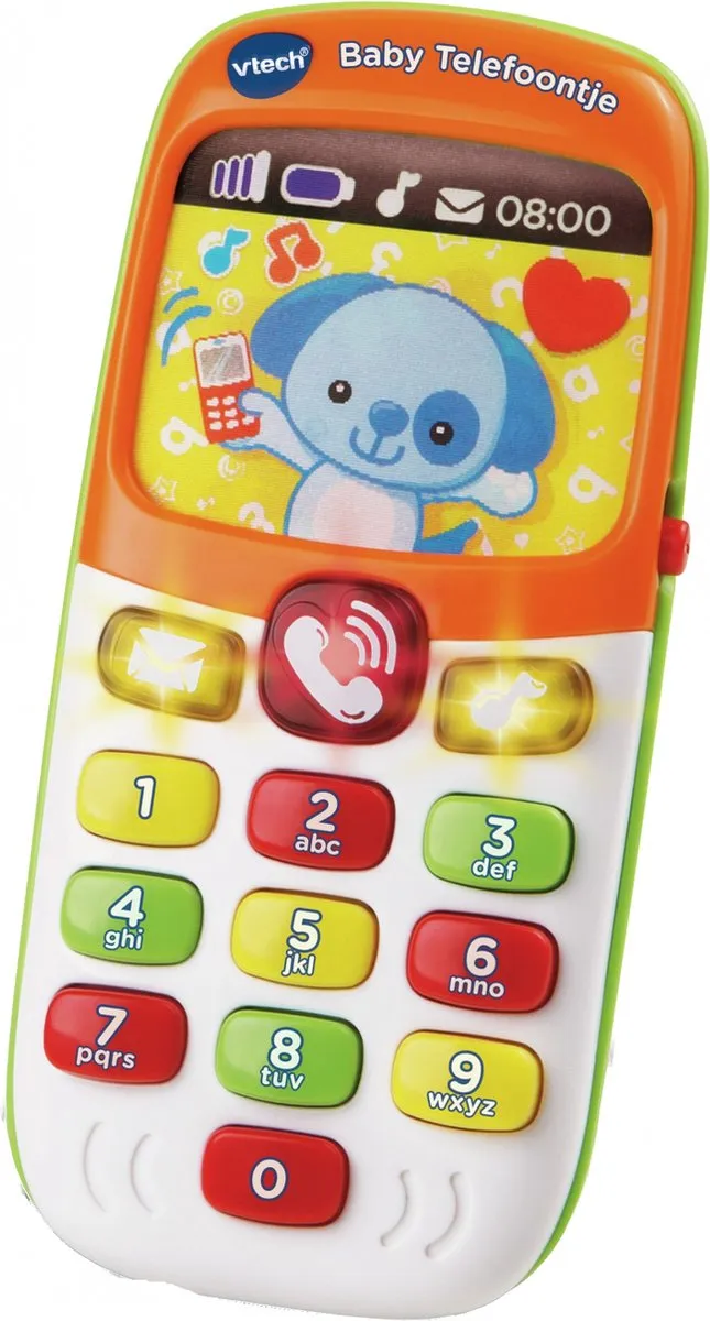 VTech Baby Telefoon - Interactief Speelgoed - Educatief Kindertelefoon - Oranje speelgoed