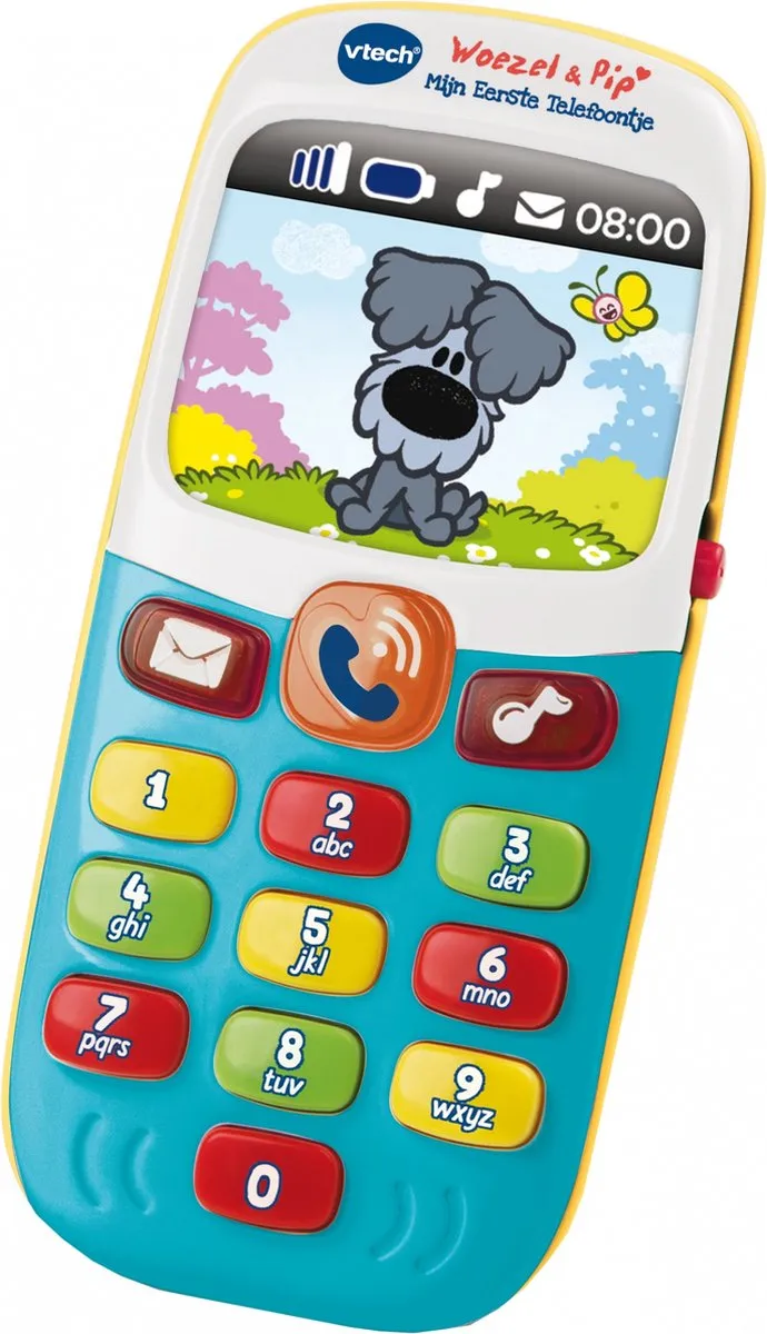VTech Baby Woezel & Pip Mijn Eerste Telefoontje - Educatief Babyspeelgoed - 6 tot 36 Maanden speelgoed