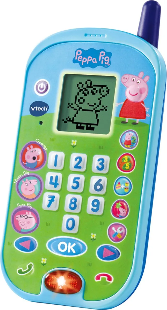 VTech Peppa Pig Leertelefoon - Educatief Babyspeelgoed - 2 tot 5 Jaar speelgoed
