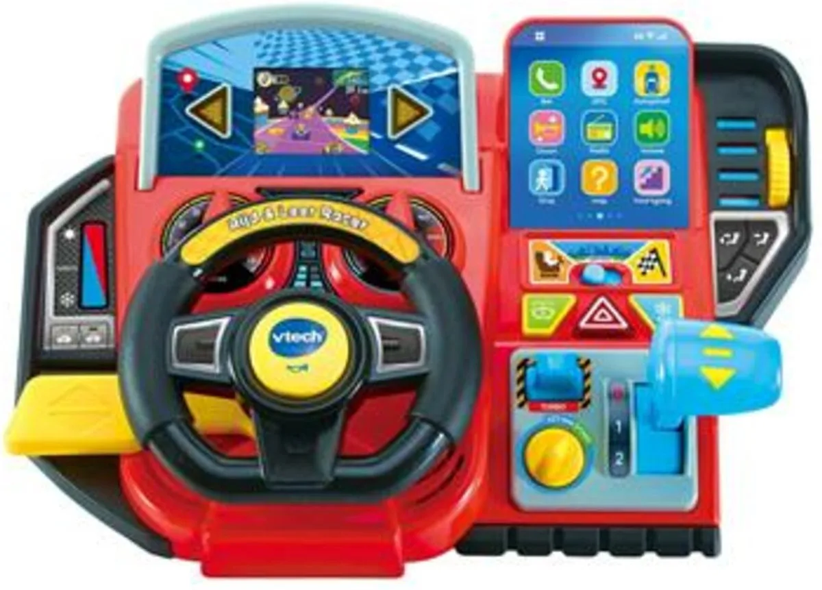 VTech Rijd & Leer Racer Racestuur Activity Center - Interactief & Educatief Speelgoed - Activiteitenbord - Sinterklaas Cadeau - Kinderspeelgoed 3 Jaar speelgoed