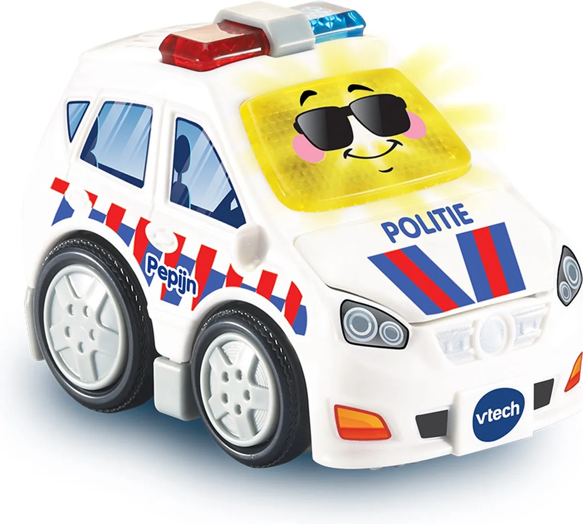 VTech Toet Toet Auto’s Pepijn Politie – Speelgoed Auto – Met Licht en Geluidseffecten – Wit – 1 tot 5 jaar speelgoed