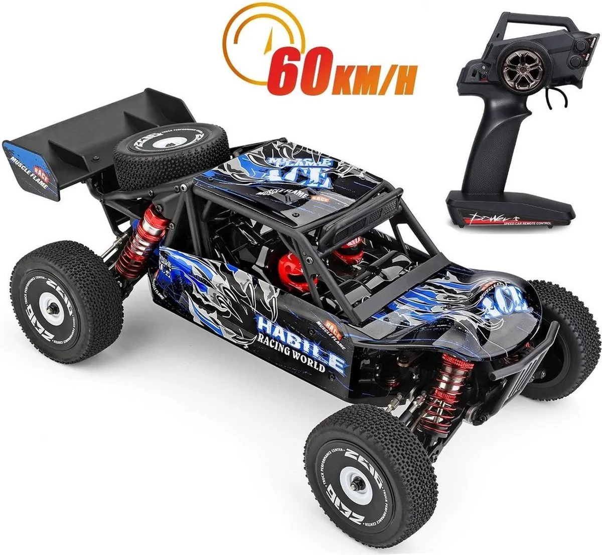 Wltoys 124018 Snelle RC Auto - RC Voertuig Volwassenen - Off Road Buggy - Radiografisch Bestuurbare Terreinwagen - RC Car speelgoed