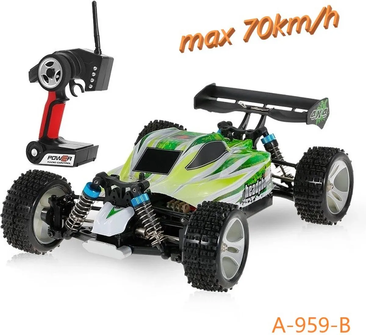 Wltoys RC buggy A-959-B – TOT 70KM/H ! – RC auto volwassenen – RC auto offroad – Afstandsbestuurbare auto - radiografisch bestuurbare auto speelgoed