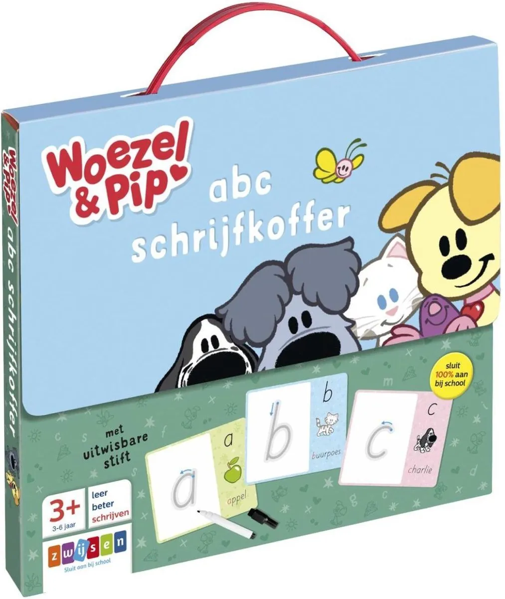 Woezel & Pip - abc schrijfkoffer speelgoed