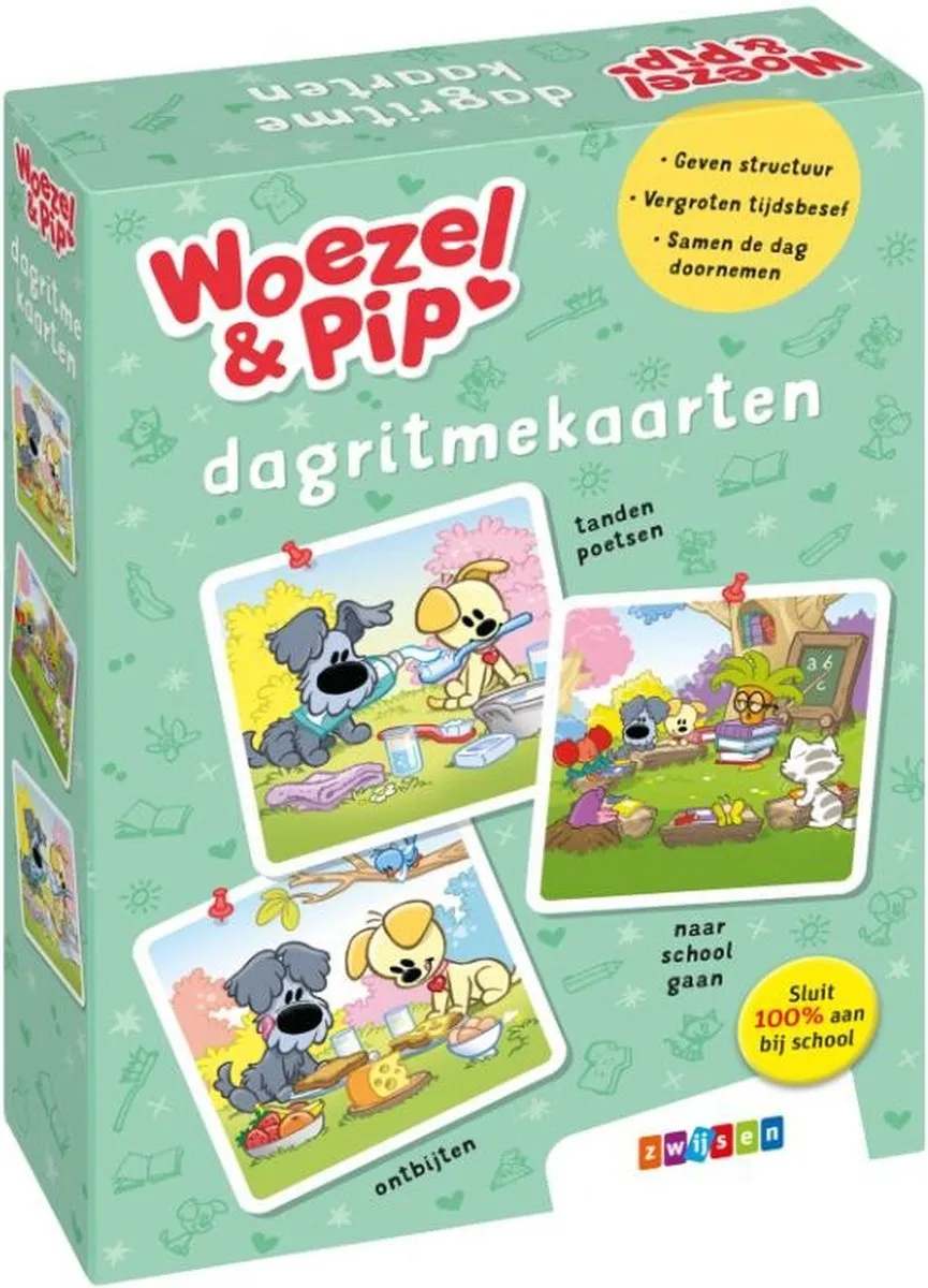 Woezel & Pip  -  Dagritmekaarten 3-6 jaar speelgoed