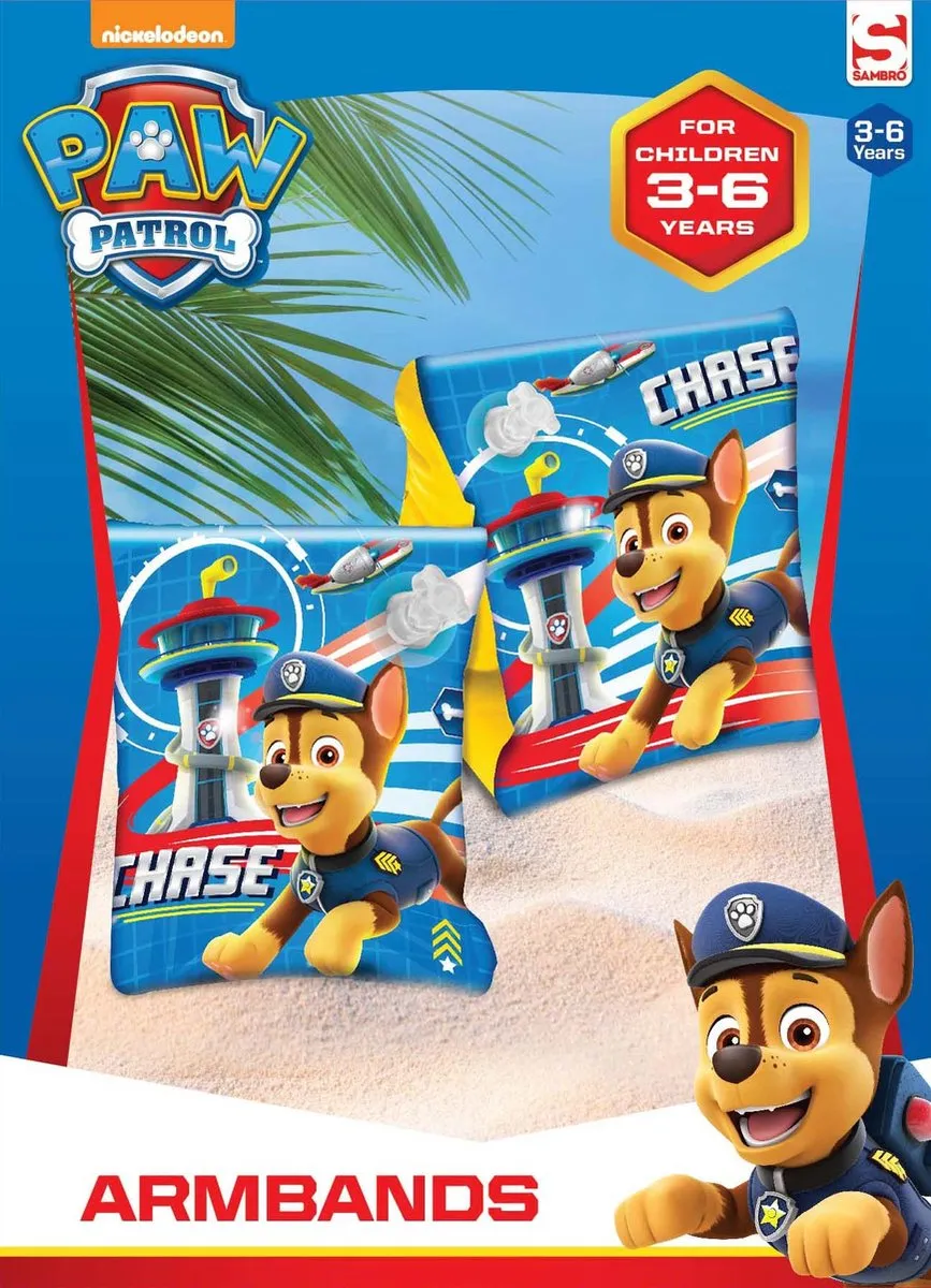 Zwembandjes Paw Patrol Chase, 3-6 jaar speelgoed